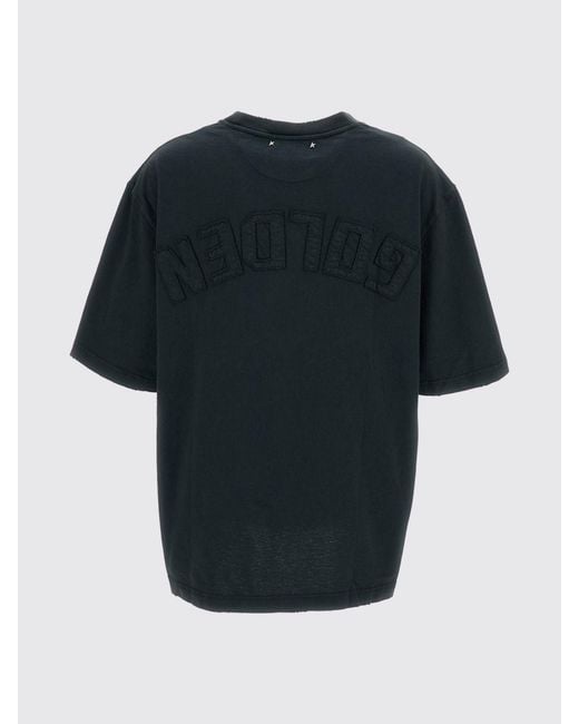 Golden Goose Deluxe Brand Green Relaxed Fit Cotton Jersey T-Shirt With Logo Patch for men