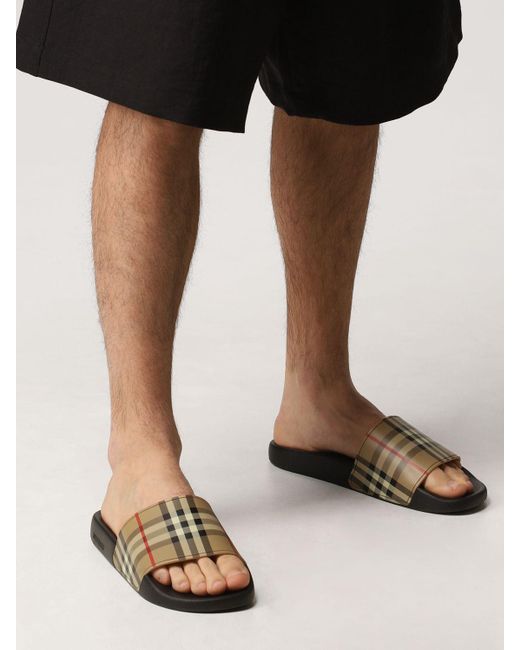 Sandalias Burberry de hombre - Lyst