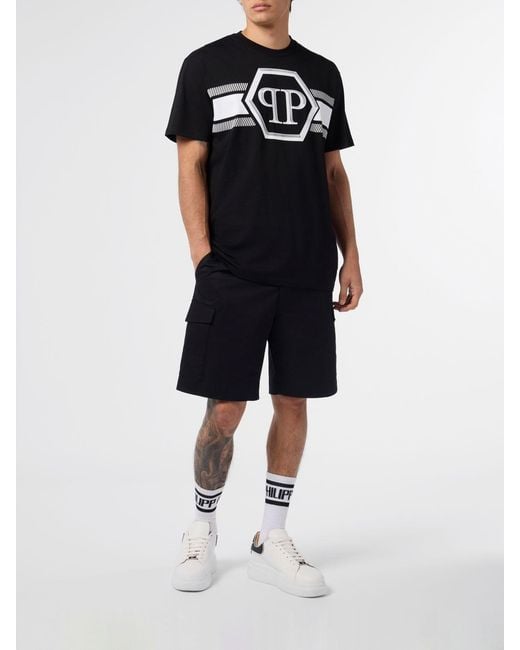Philipp Plein Black T-Shirt for men