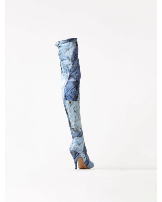 Shoedazzle denim deals boots
