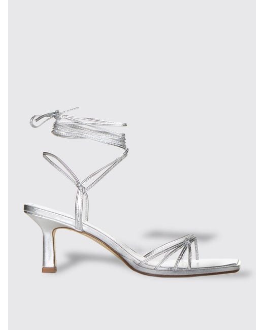 Aeyde White Heeled Sandals