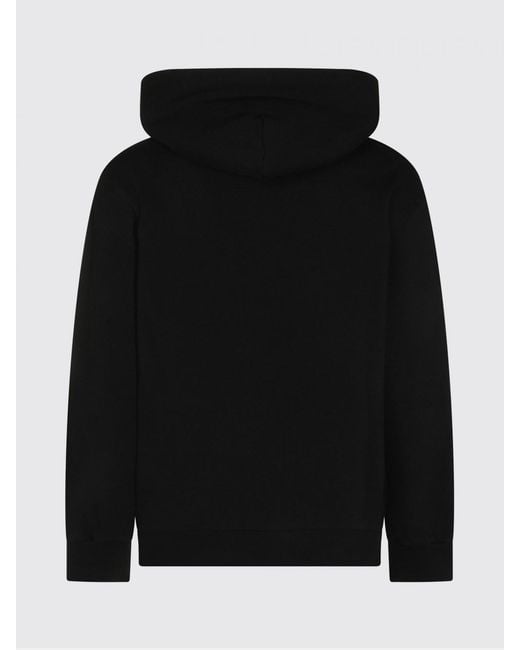 MM6 by Maison Margiela Black Cotton Hoodie for men