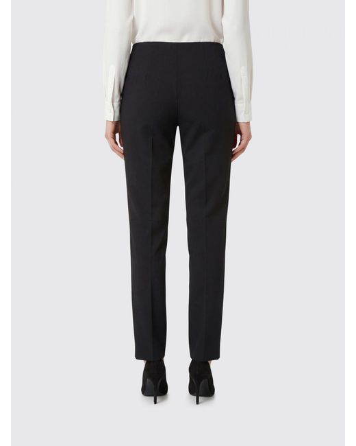 Semicouture Blue Tailored Wool Blend Trousers
