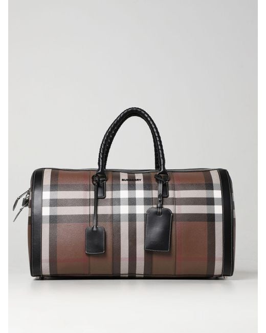 Burberry Brown Travel Bag for men