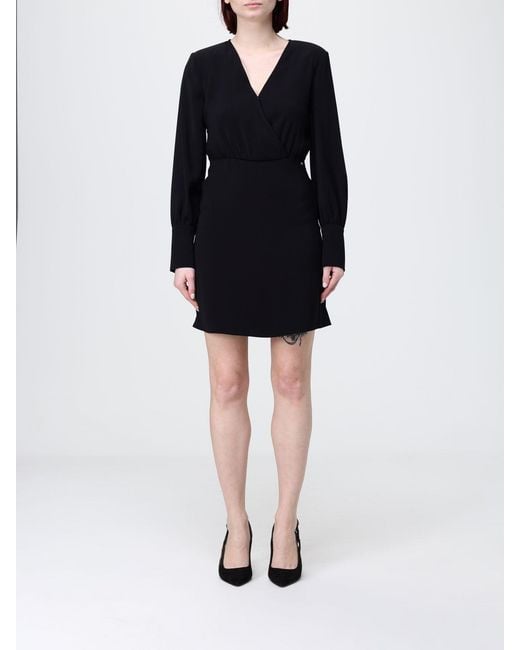 ARMANI EXCHANGE Black Crêpe Mini Dress
