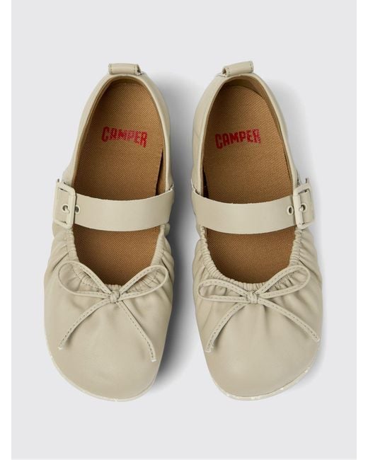 Camper Natural Wabi Mary Jane Flats