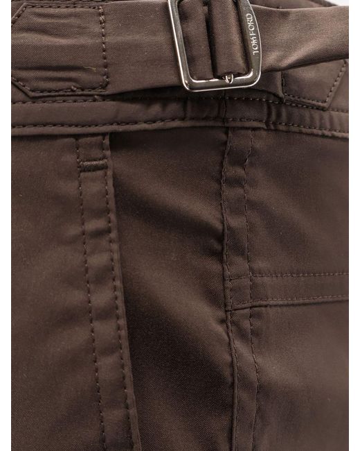 Tom Ford Gray Polyester Swimsuit for men