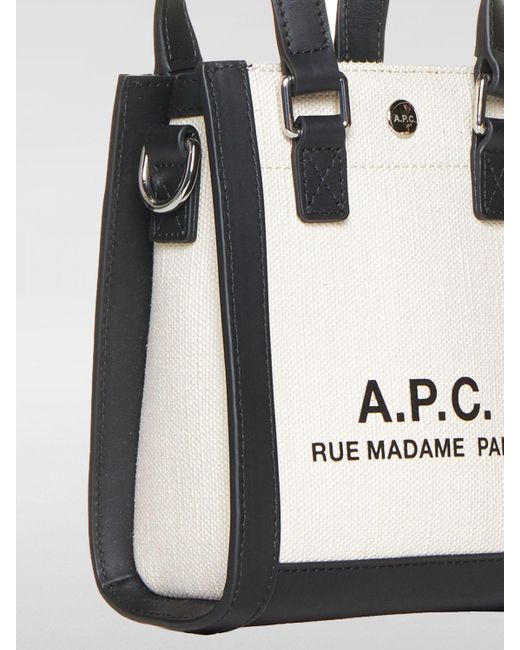 A.P.C. White Handtasche