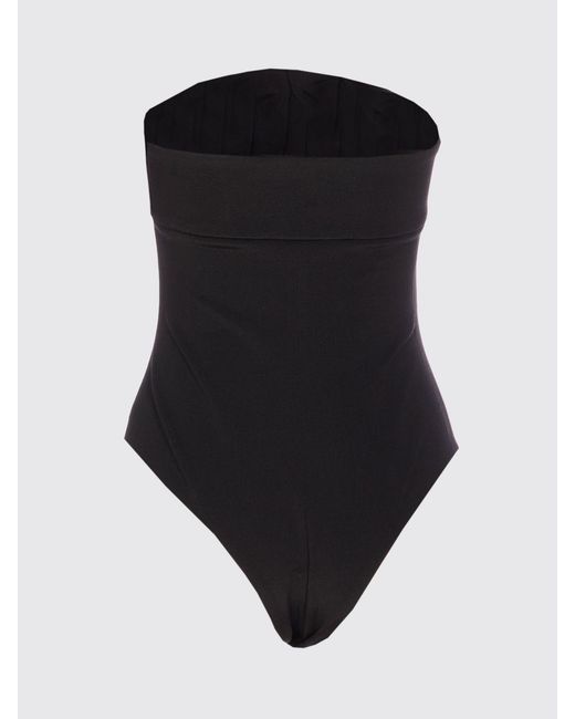 Balmain Black One-Piece Swimsuit With Maxi Buckle
