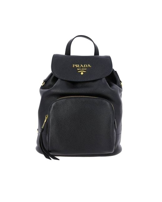 Prada Black Backpack Shoulder Bag Women