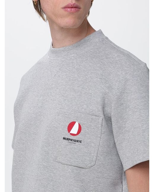 Murphy & Nye Gray Crew-Neck T-Shirt for men