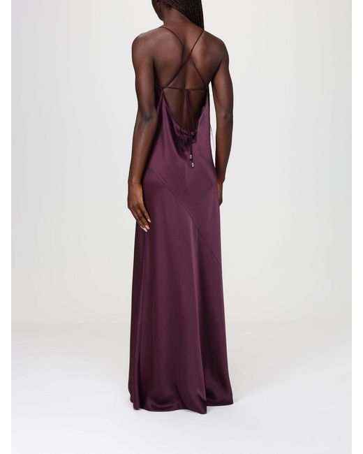 Pinko Purple Farro Satin Dress