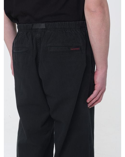 Gramicci Black Cotton Trousers for men