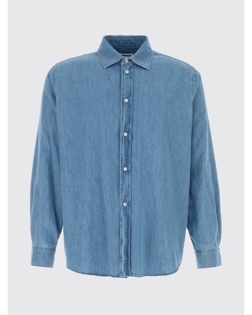 Jil Sander Blue Cotton Shirt for men