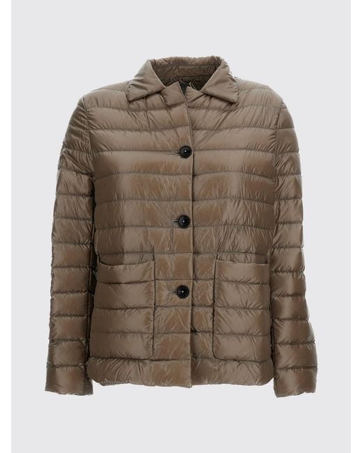 Herno Brown Water-Repellent Quilted Ultralight Nylon Down Blazer