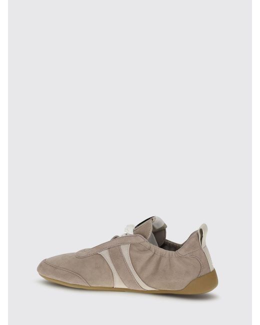 Chloé White ChloÉ Kick Suede Sneakers