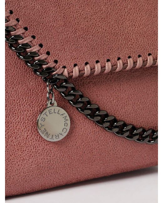Stella McCartney Pink Falabella Eco Shaggy Deer Mini Crossbody Bag