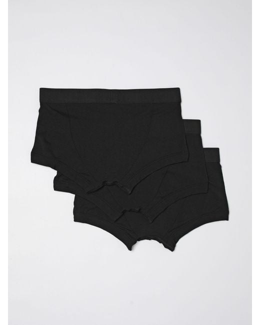 Giorgio Armani Black Set Of 3 Boxer Briefs for men