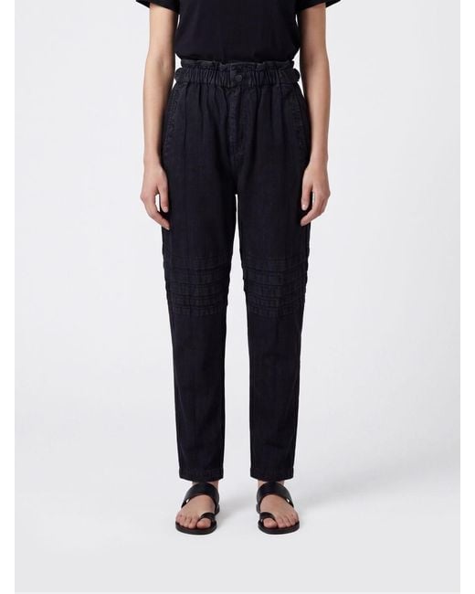 Isabel Marant Blue Bleached Denim Jeans
