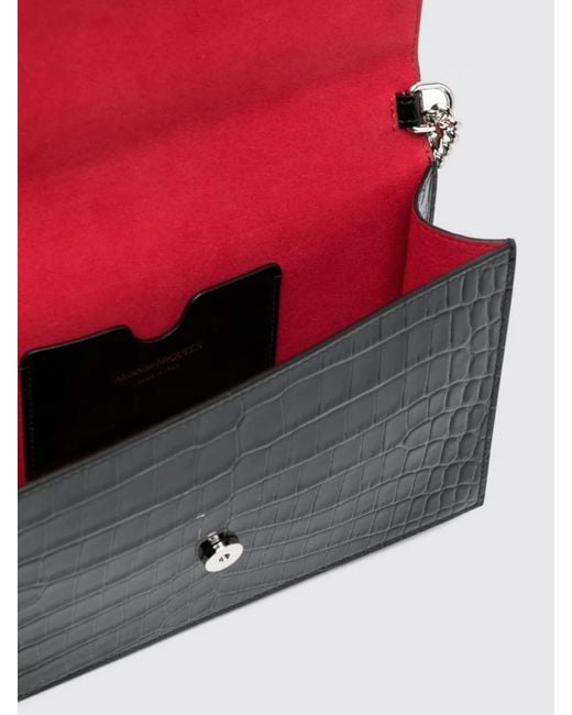 Alexander McQueen Black Schultertasche Damen
