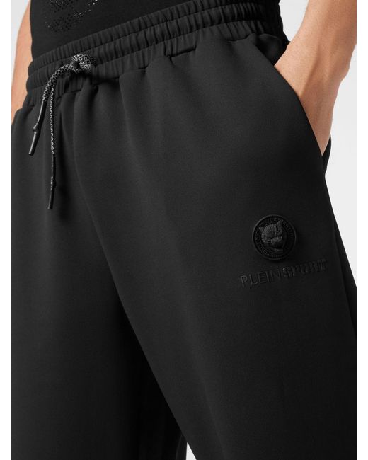 Philipp Plein Black Technical Fabric Jogging Pants for men