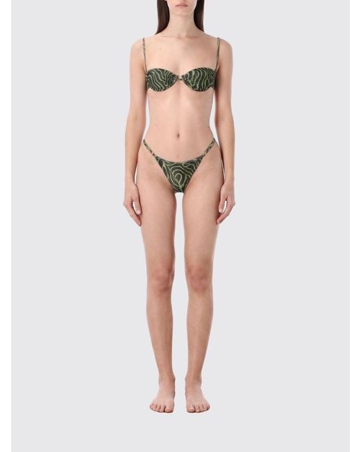 MATINEÉ Natural Zebra Print Triangle Bikini With Underwire And Brazilian Briefs