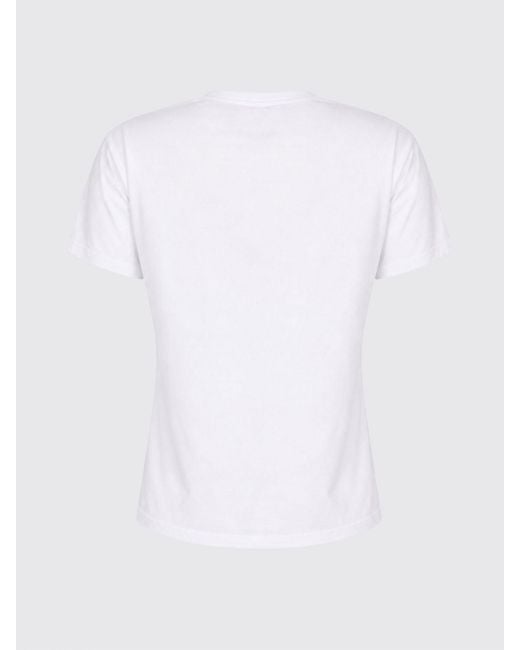 Mc2 Saint Barth White Crewneck Cotton T-Shirt With Graphic Print And Logo