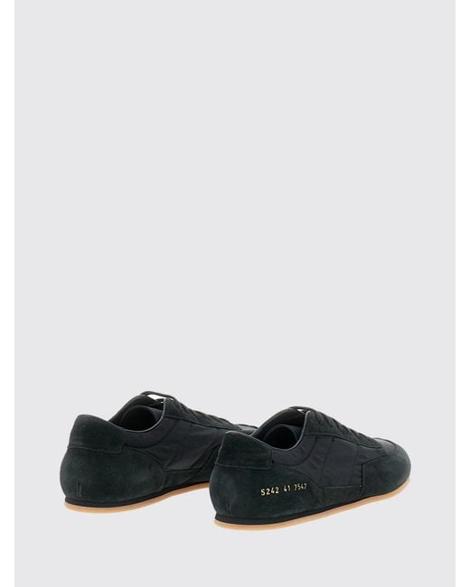 Common Projects White Minimal Runner Suede And Nylon Sneakers for men