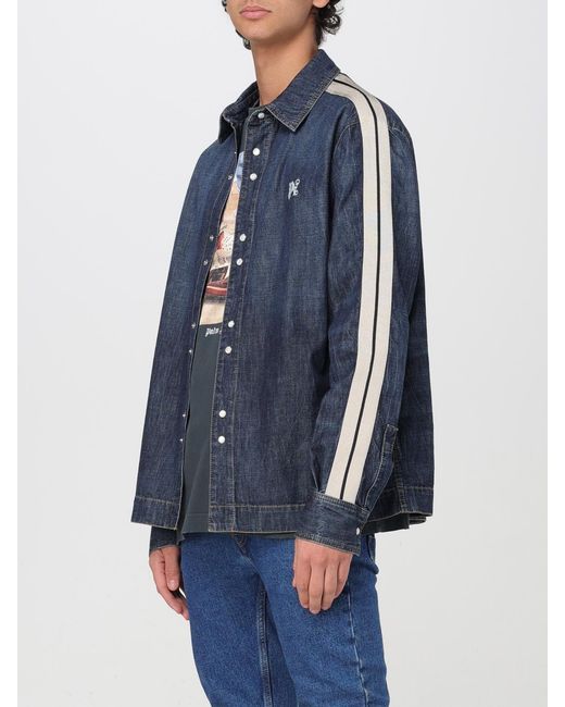 Palm Angels Blue Jacket for men