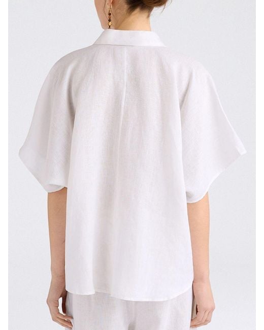 Momoní White MomonÌ Linen Shirt