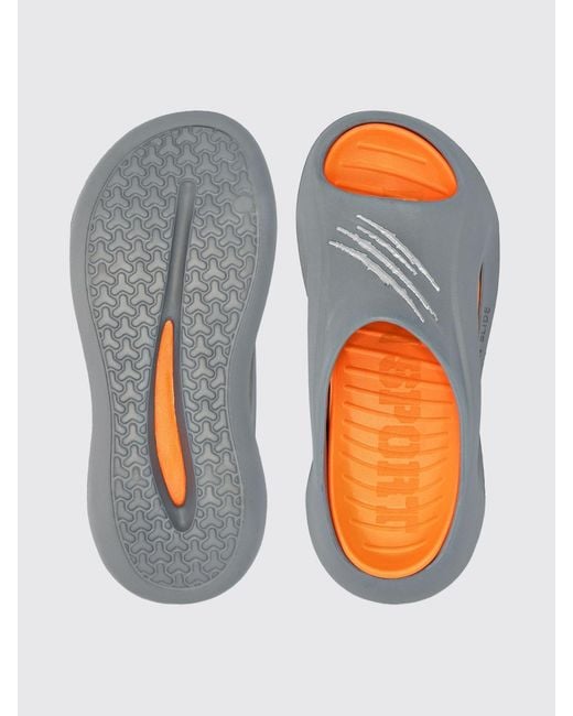 Philipp Plein White Rubber Sliders for men