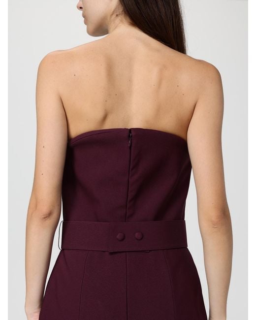 Solace London Red Dress Burgundy