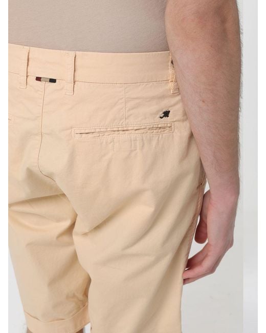 Mason's Natural Slim Fit Stretch Cotton Shorts for men