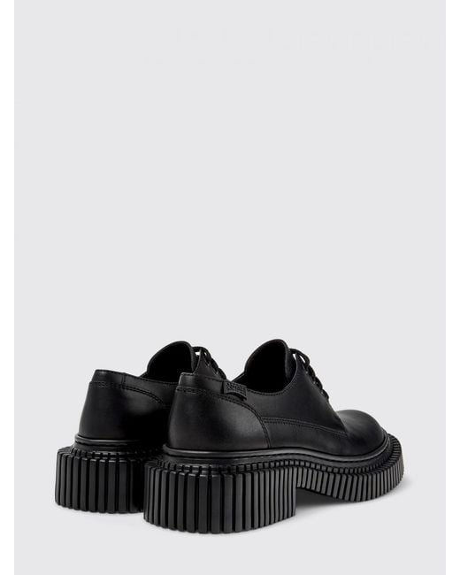 Camper Black Pix Berlin Leather Derby Shoes