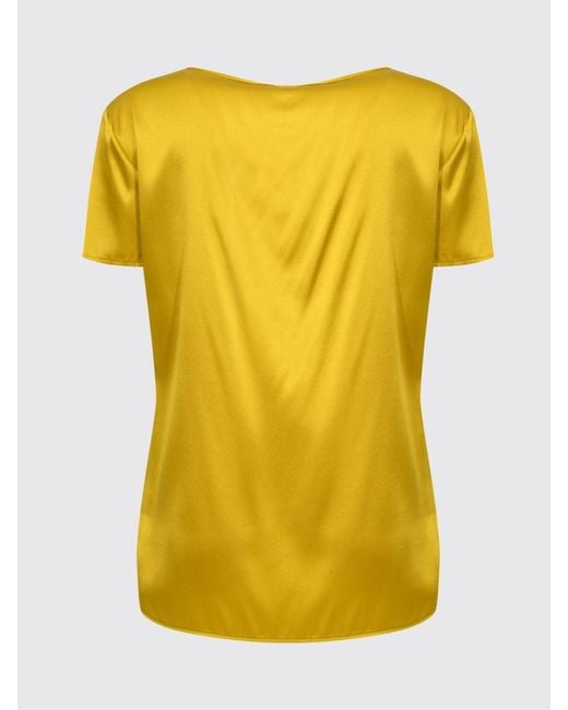 Max Mara Yellow Silk Blouse