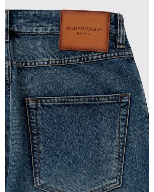 Wooyoungmi Blue Wide-Leg 5-Pocket Jeans for men