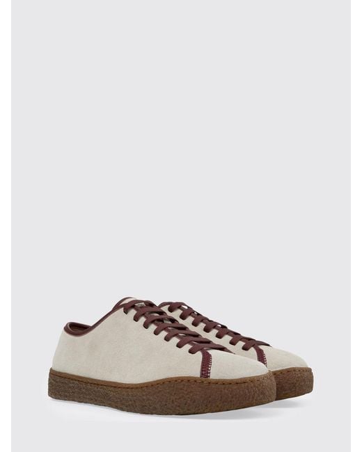 Camper Brown Peu Terreno Suede Sneakers for men