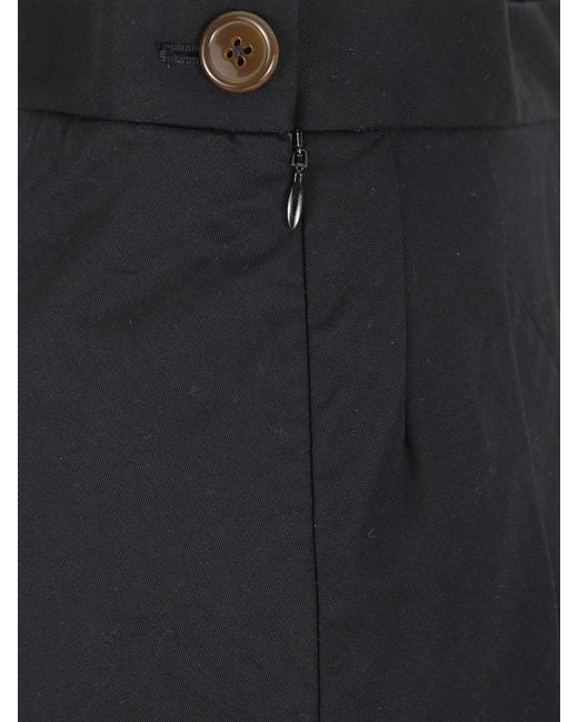 Vivienne Westwood Blue High-Waisted Asymmetrical Slim Fit Stretch-Cotton Mini Skirt