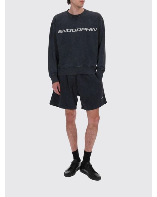 MSGM Blue Relaxed Fit Crewneck Sweatshirt for men