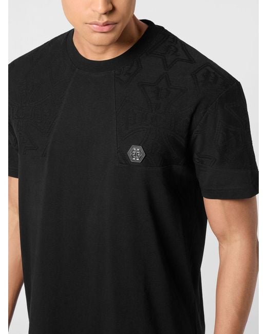 Philipp Plein Black Pp Cotton T-Shirt for men