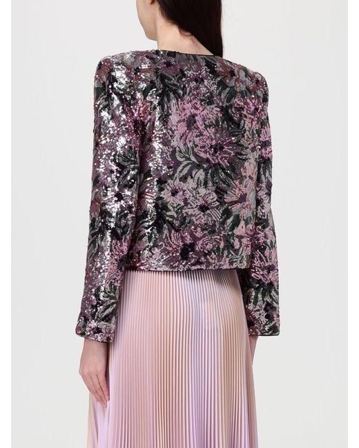 Self-Portrait Multicolor Sequin Blazer