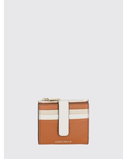 Coccinelle Pink Grained Leather Wallet