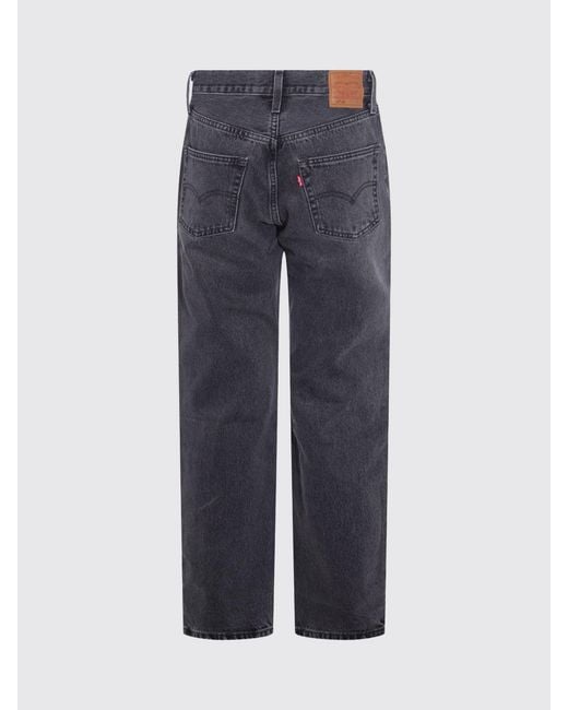 Levi's Blue 501 Distressed Denim Jeans