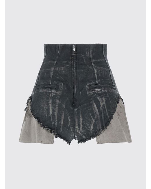 Rick Owens Multicolor Cotton Short Shorts