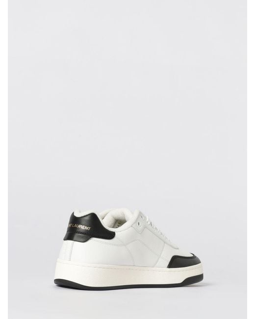 Saint Laurent White Sl/61 Leather Sneakers for men