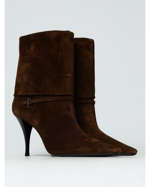 Saint Laurent Brown Niki Boots