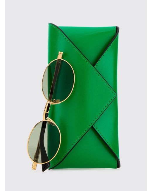 Bottega Veneta Metallic Metal Sunglasses