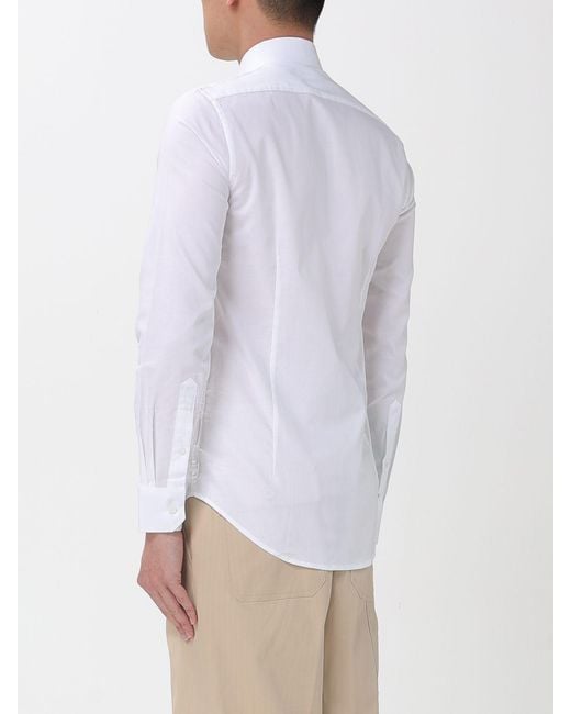 Michael Kors White Classic Stretch Cotton Shirt for men