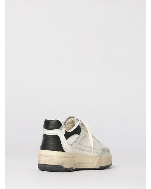 Golden Goose Deluxe Brand Natural Forty2 Used Leather And Mesh Sneakers for men