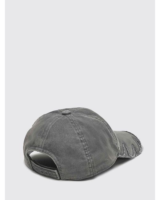 Adidas Originals Gray Avavav X Cotton Twill Baseball Cap With Embroidered Logo